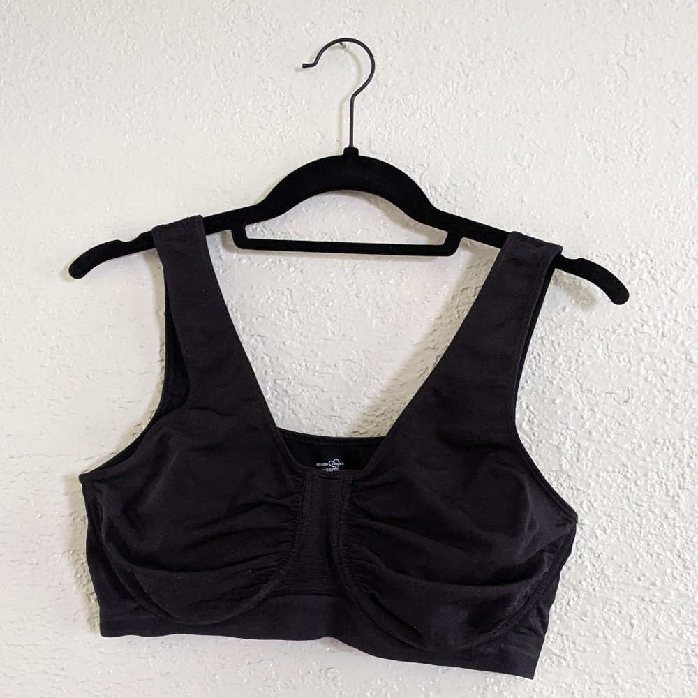 Rhonda Shear Ahh Divine Underwire Leisure Bra Black 1X